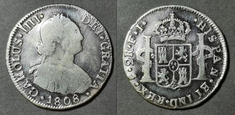 Primera imagen del registro Moneda de 2 Reales (Carlos IV)