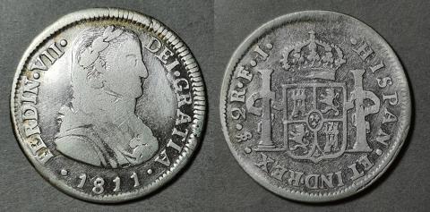 Primera imagen del registro Moneda de 2 Reales (Fernando VII)