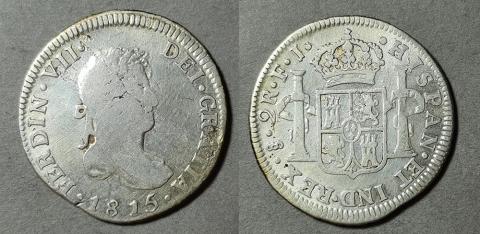 Primera imagen del registro Moneda 2 Reales (Fernando VII)