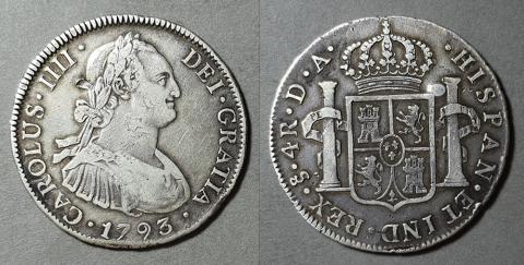 Primera imagen del registro Moneda de 4 Reales (Carlos IV)