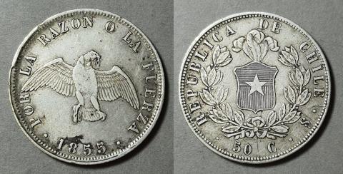 Primera imagen del registro Moneda de 50 Centavos (República)