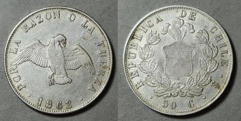 Primera imagen del registro Moneda de 50 Centavos (República)