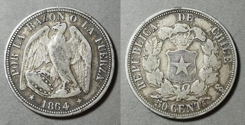 Primera imagen del registro Moneda de 50 Centavos (República)