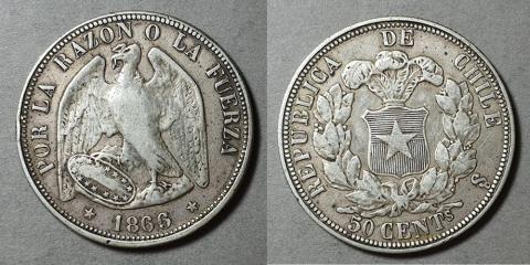 Primera imagen del registro Moneda de 50 Centavos (República)