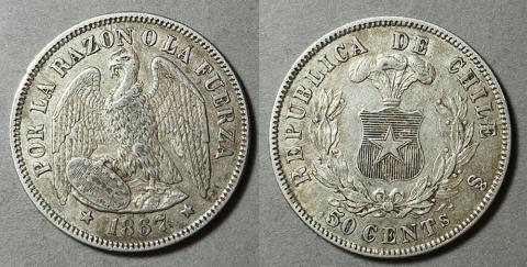 Primera imagen del registro Moneda de 50 Centavos (República)