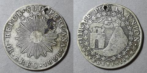 Primera imagen del registro Moneda de 4 Reales (República)