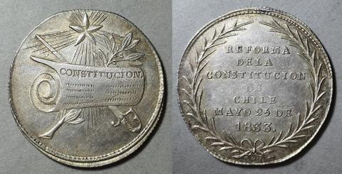 Primera imagen del registro Medalla Reforma de la Constitución de Chile 1833