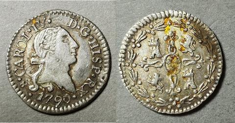 Primera imagen del registro Moneda de 1/4 de Real o cuartillo (Carlos IV)