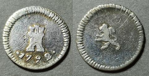 Primera imagen del registro Moneda 1/4 de Real (Carlos IV)