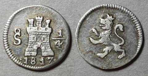Primera imagen del registro Moneda 1/4 de Real (República)