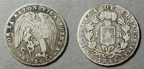 Primera imagen del registro Moneda de 1 Real (República)