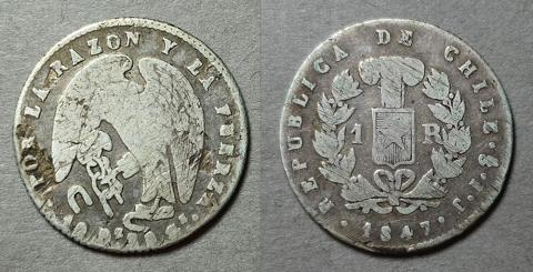 Primera imagen del registro Moneda de 1 Real (República)