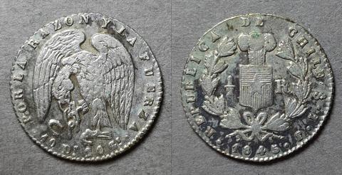 Primera imagen del registro Moneda de 1/2 Real (República)