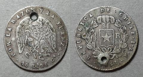 Primera imagen del registro Moneda de 1/2 Real (República)