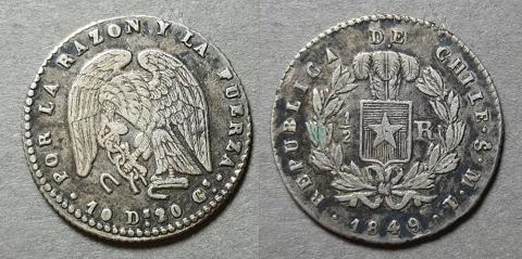 Primera imagen del registro Moneda de 1/2 Real (República)