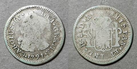 Primera imagen del registro Moneda de 1/2 Real (Carlos IV)