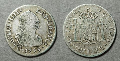 Primera imagen del registro Moneda de 1/2 Real (Carlos IV)