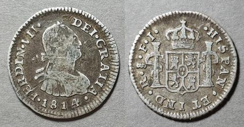 Primera imagen del registro Moneda de 1/2 Real (Fernando VII)