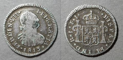 Primera imagen del registro Moneda de 1/2 Real (Fernando VII)