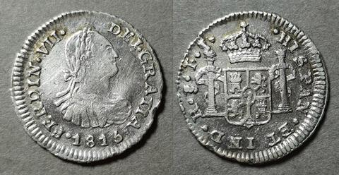 Primera imagen del registro Moneda de 1/2 Real (Fernando VII)