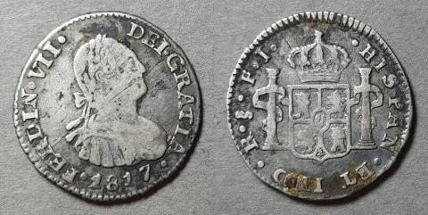 Primera imagen del registro Moneda de 1/2 Real (Fernando VII)