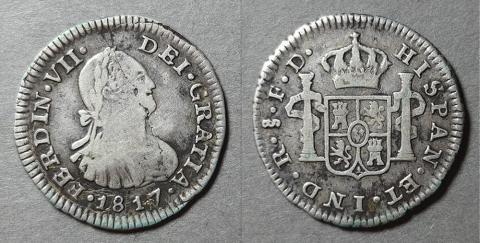 Primera imagen del registro Moneda de 1/2 Real (Fernando VII)
