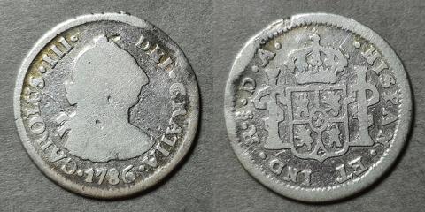 Primera imagen del registro Moneda de 1/2 Real (Carlos III)