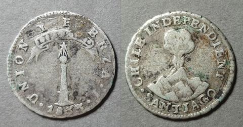 Primera imagen del registro Moneda de 1/2 Real (República)