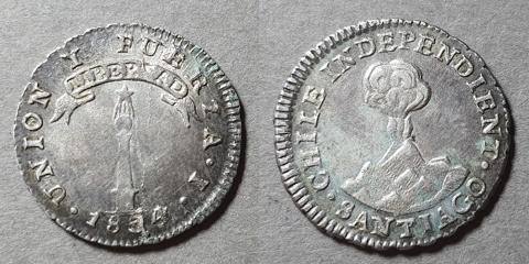 Primera imagen del registro Moneda de 1/2 Real (República)