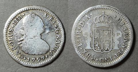 Primera imagen del registro Moneda de 1 Real (Carlos IV)