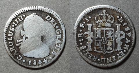 Primera imagen del registro Moneda de 1 Real (Carlos IV)