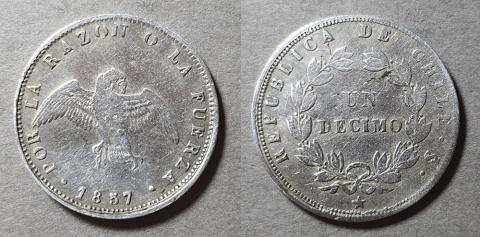 Primera imagen del registro Moneda de 1 Décimo (República)