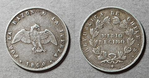 Primera imagen del registro Moneda de 1/2 Décimo (República)