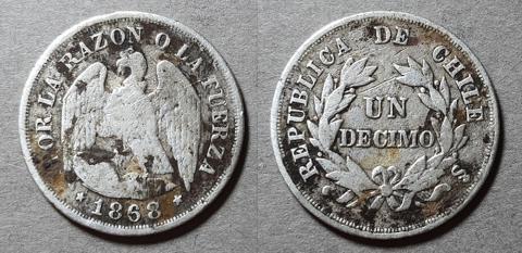 Primera imagen del registro Moneda de 1 Décimo (República)