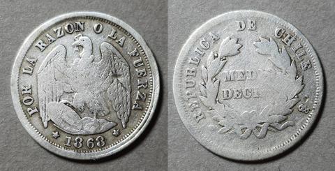 Primera imagen del registro Moneda de 1/2 Décimo (República)