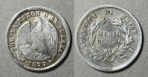 Primera imagen del registro Moneda de 1/2 Décimo (República)