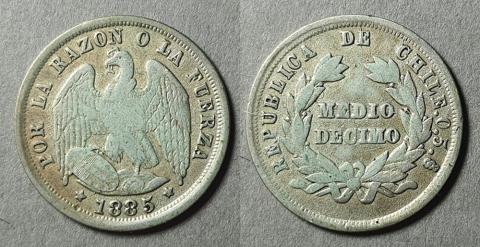Primera imagen del registro Moneda de 1/2 Décimo (República)