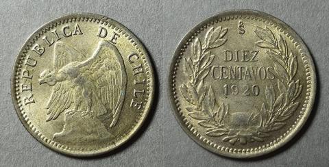 Primera imagen del registro Moneda de 10 centavos (República)