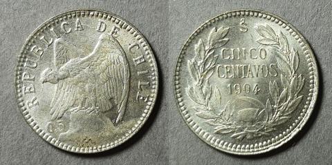Primera imagen del registro Moneda de 5 centavos (República)