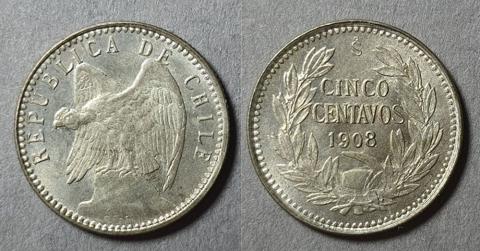 Primera imagen del registro Moneda de 5 centavos (República)