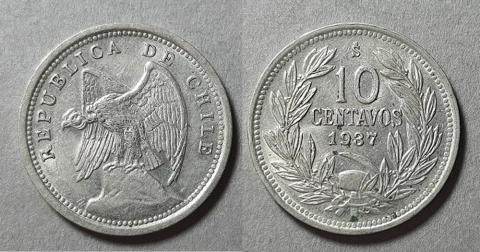 Primera imagen del registro Moneda de 10 centavos (República)