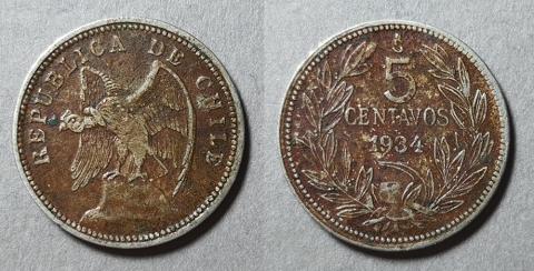 Primera imagen del registro Moneda de 5 centavos (República)