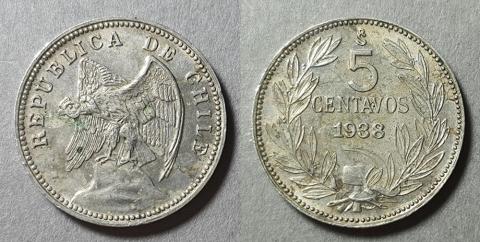 Primera imagen del registro Moneda de 5 centavos (República)