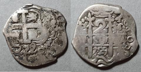 Primera imagen del registro Moneda de 2 Reales (Felipe V)