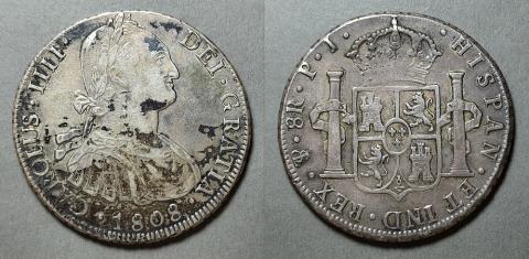 Primera imagen del registro Moneda de 8 Reales (Carlos IV)