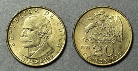 Primera imagen del registro Moneda de 20 centésimos (República)
