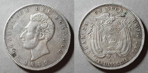 Primera imagen del registro Moneda de 1 Sucre (República)
