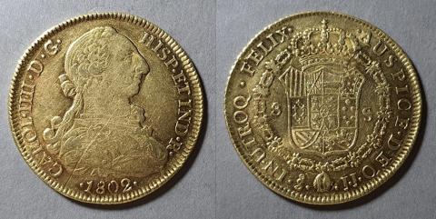 Primera imagen del registro Moneda de 8 Escudos (Carlos IV)