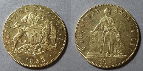 Primera imagen del registro Moneda de 10 Pesos (República)