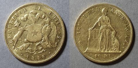 Primera imagen del registro Moneda de 10 Pesos (República)